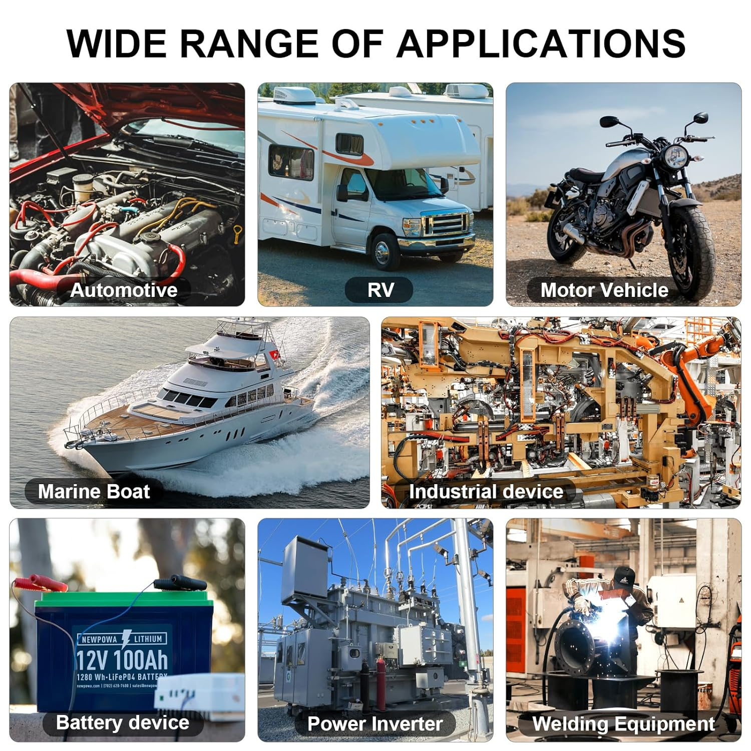 Igreely 1/0 AWG Gauge Battery Cable, 1Ft/30Cm Pure Copper Battery Power Cables with 5/16&rdquo; Heavy Duty Lugs for Solar Automotive RV Marine Boat,Diy for Replacement Parts & Accessories