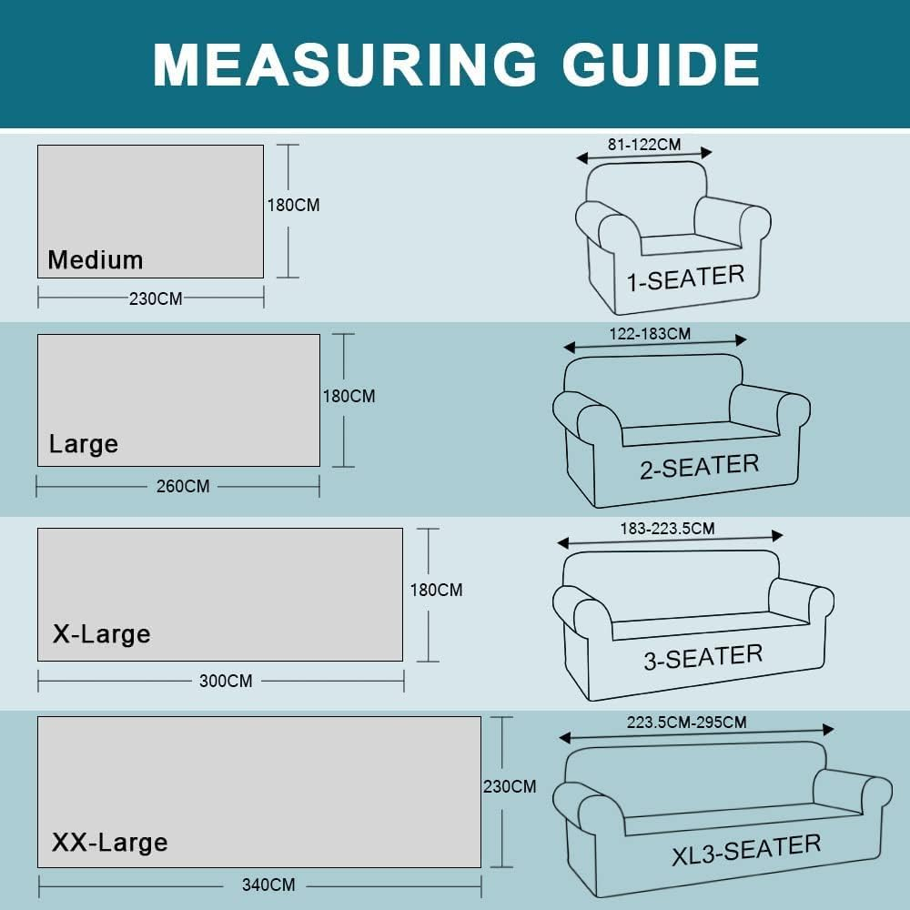 H.VERSAILTEX Cotton Sofa Cover Couch Covers Sand Couch Protector Sofa Throw Cover for Couches Washable Sectional Sofa Couch Cover for Dogs Feature Geometrical Woven Fabric(180Cm X 260Cm, Large, Sage)