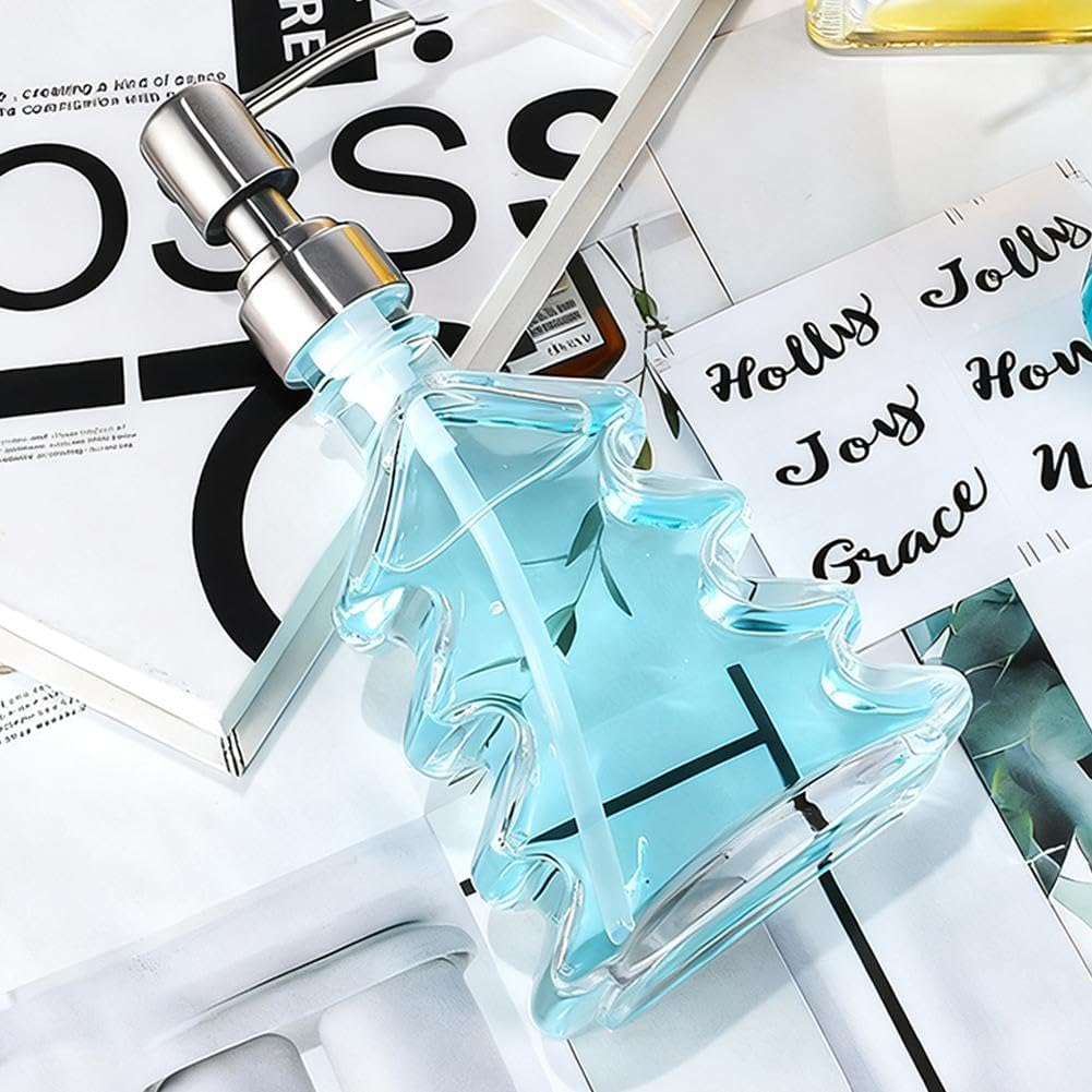 Christmas Nutcracker Soap Dispenser, Acrylic Nutcracker Soap Dispenser, Clear Acrylic Nutcrackers Soaps Dispensers, for Holiday Bathroom and Home Kitchen Accessories, Decorative image number 4