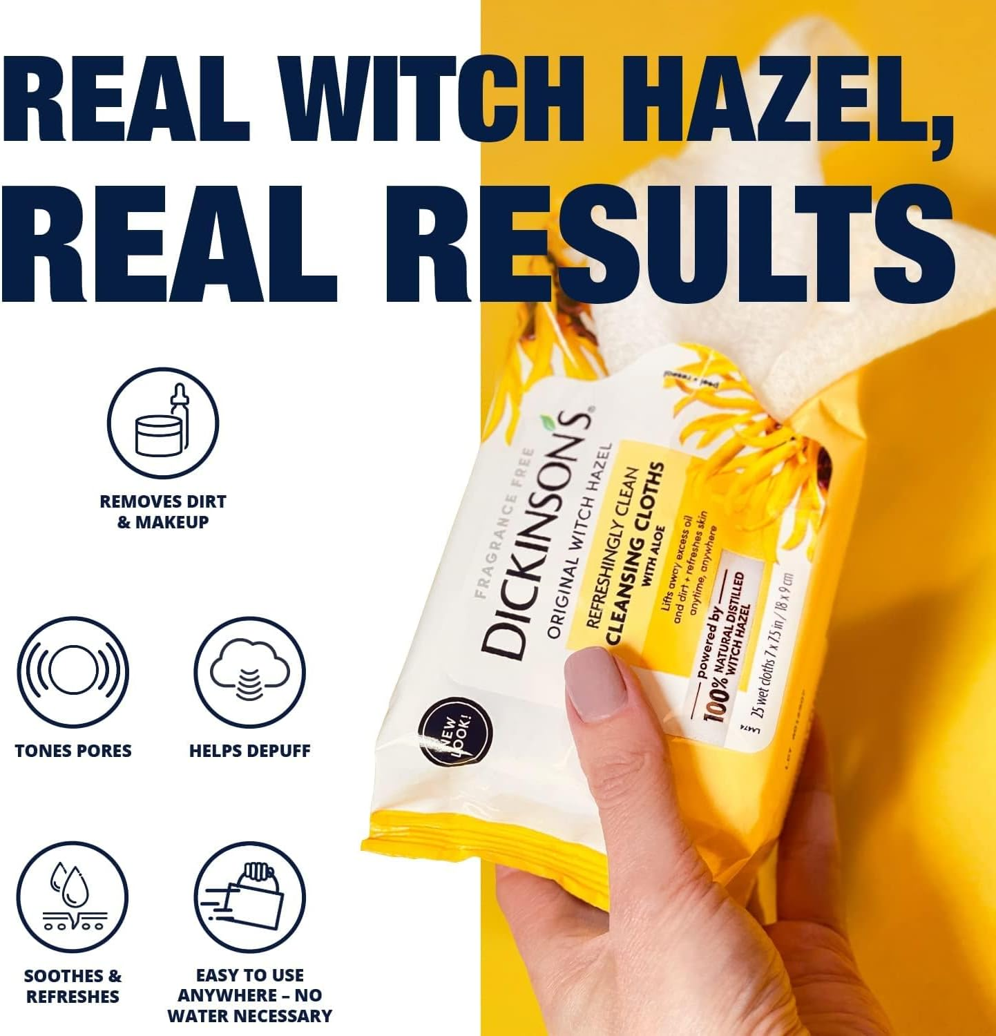 Dickinson'S Refreshingly Clean Cleansing Cloths, 25 Count image number 4