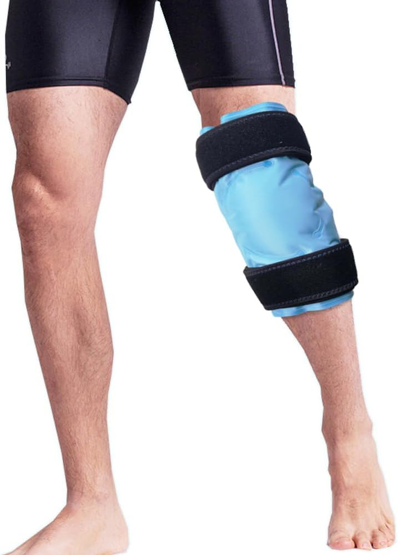 Reusable Hot & Cold Large Gel Ice Pack for Knee Pain Relief, Gel Ice Wrap for Leg Injuries, Swelling, Cold Compress Therapy for Arthritis image number 3
