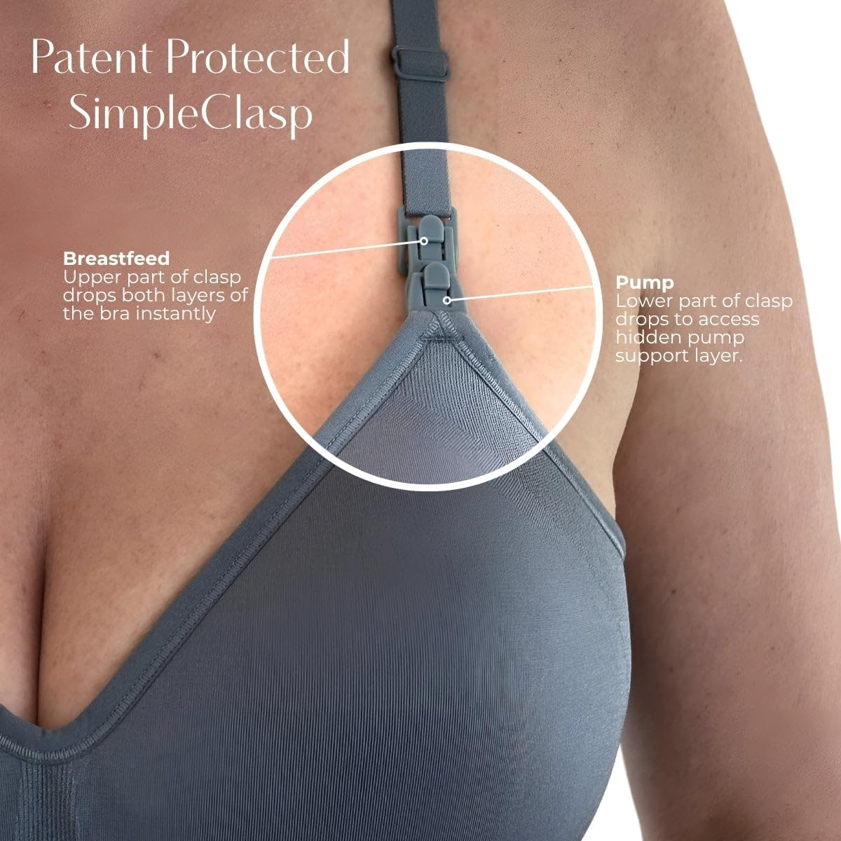 Supermom Hands Free Pumping and Nursing Bra - Hands Free Nursing Bra for Pumping - Breastfeeding Bras for Women, Sunkissed Rose - Seamless, Large image number 1