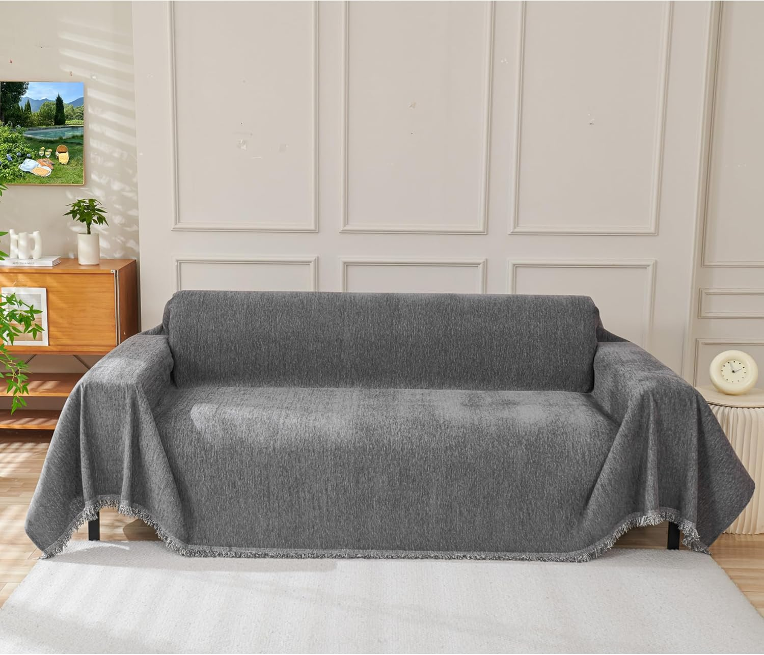 Colidcolor Sofa Cover for Sectional Couch,Sofa Towel Cover for Couches Living Room Furniture Protector (Xxl-180Cm*380Cm) image number 1