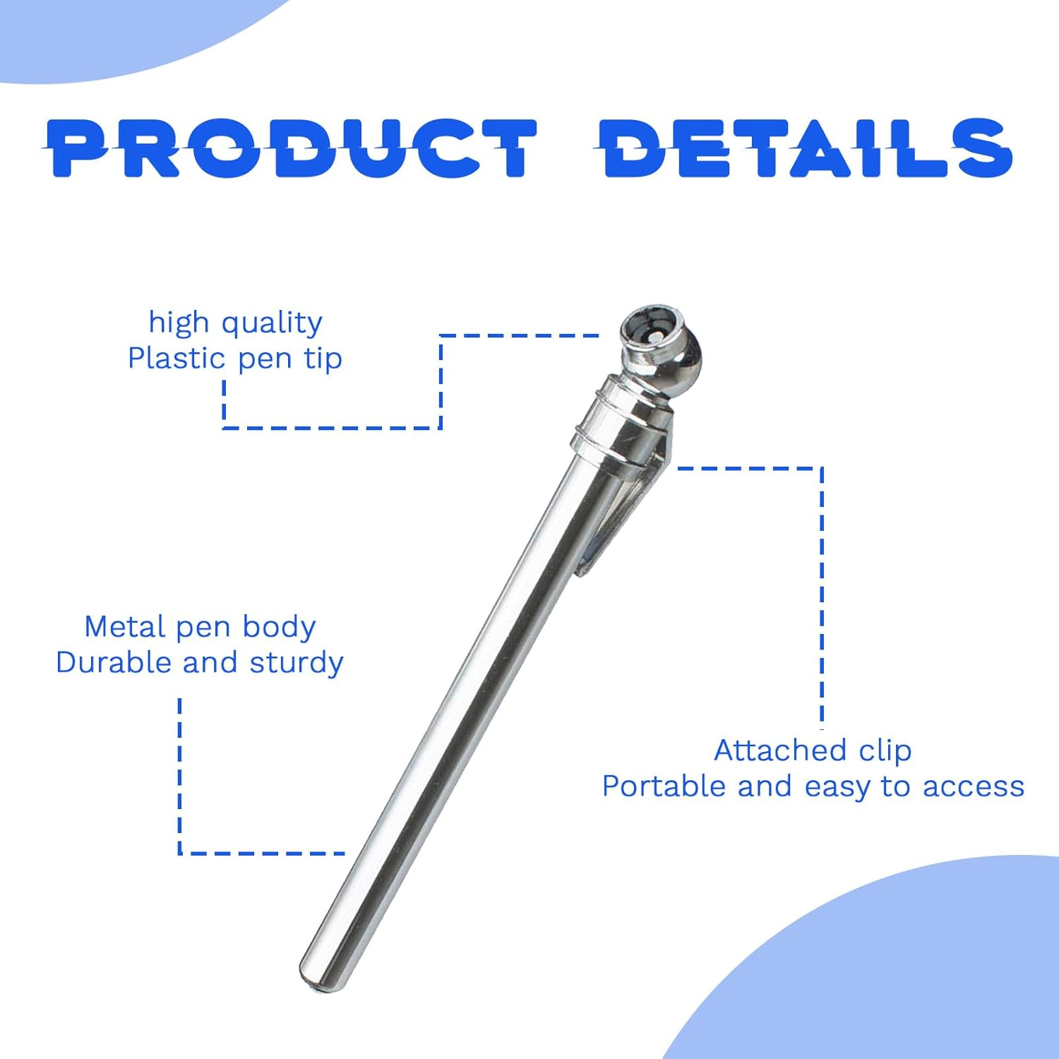 2 Pcs Tire Pressure Gauges,Tire Pressure Test Pen,Portable Tire Pressure Pencil Gauge with Stainless Steel Body,For Cars,Trucks,Rvs, Motorcycles,Bicycles image number 3