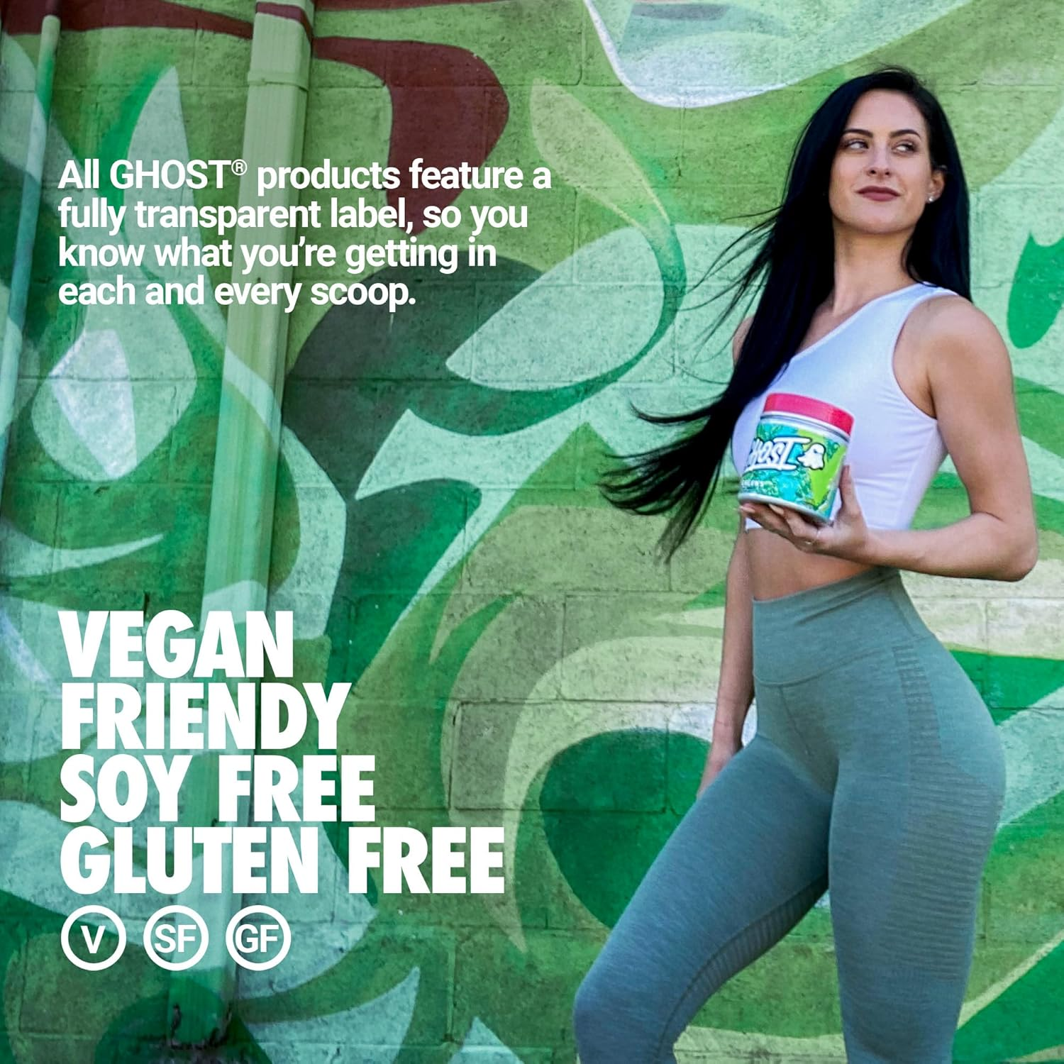 Ghost Greens Lime Flavoured Superfood Dietary Suppliment, 30 Serving image number 4