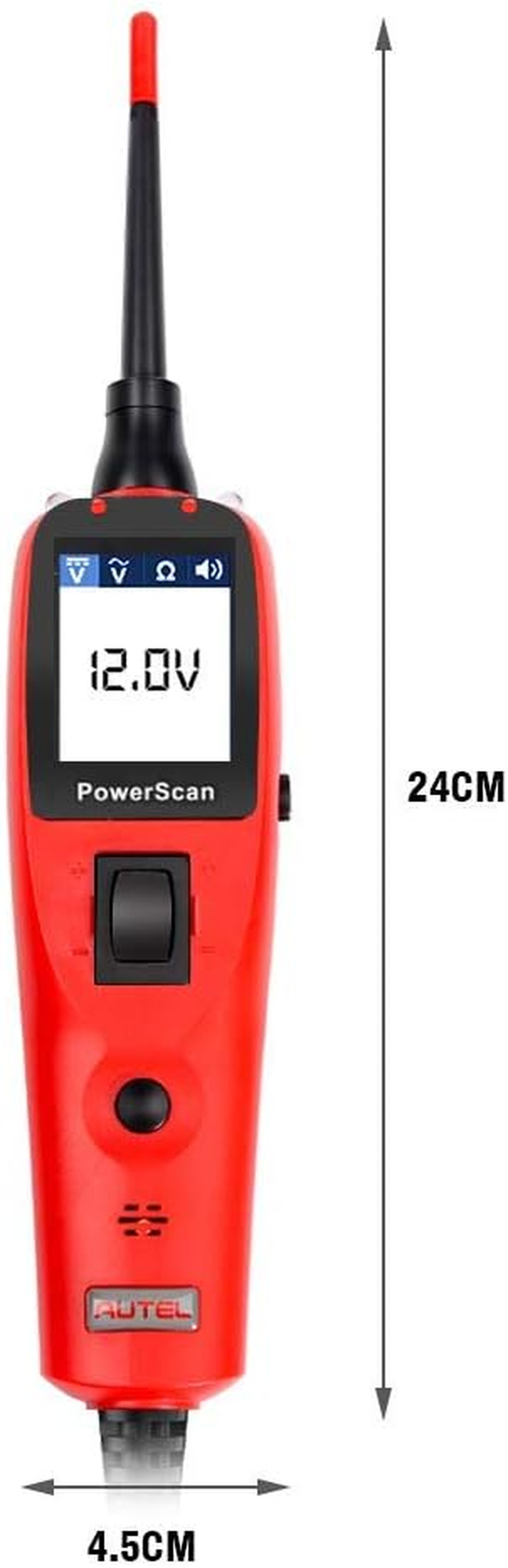 Power Circuit Probe Kit, Autel Powerscan PS100 Electrical System Circuit Tester Auto Diagnostics Tool for 12V/24V Car Test Light and Voltmeter image number 2