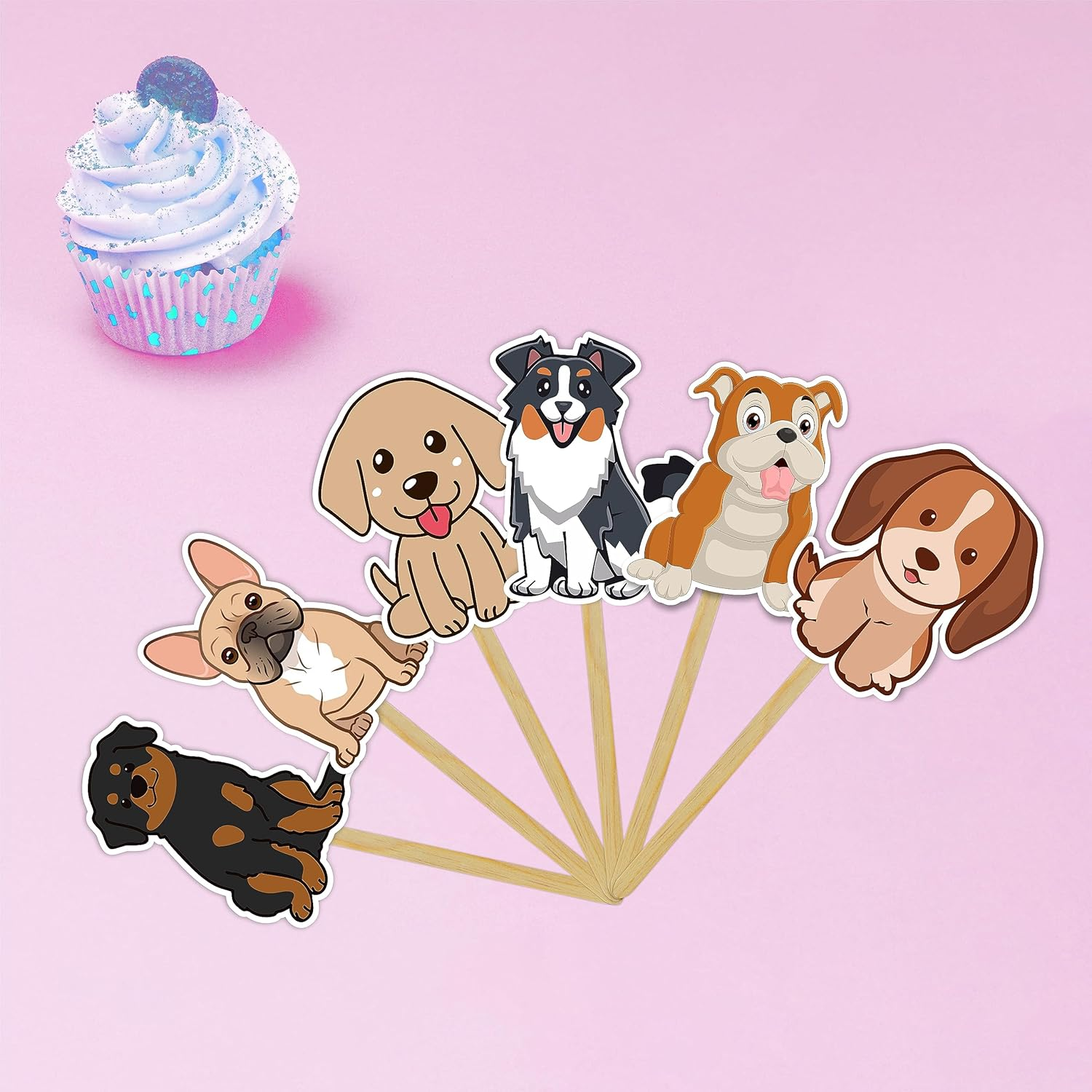 Puppy Dog Cupcake Topper image number 1