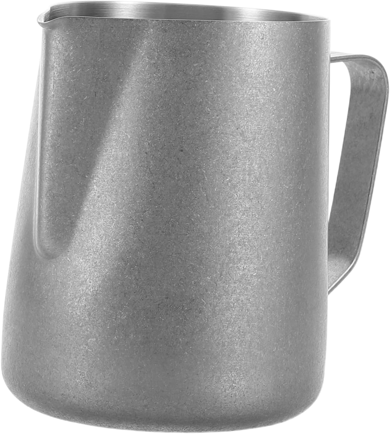 PHENOFICE Stainless Steel Milk Frothing Pitcher Retro Design Coffee Frother Cup for Espresso Latte Art and Milk Tea Precision Pouring with Vintage Charm and Ample Capacity image number 4