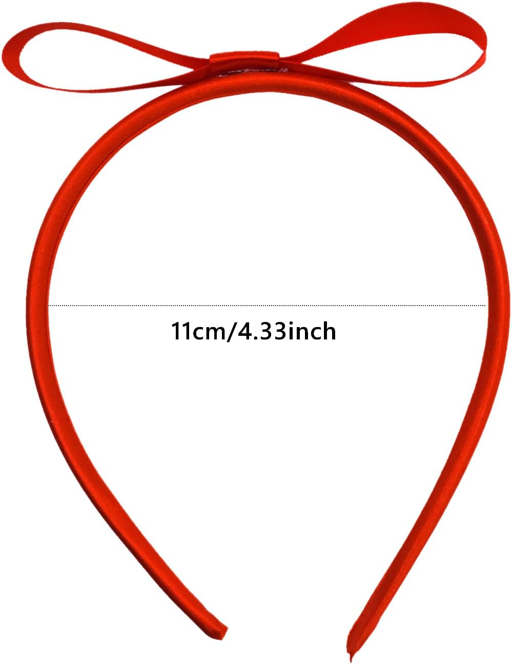 ALLY-MAGIC Red Bow Headbands, Bowknot Hairband Christmas Headbands, Vintage Hairbands Knot Headdress for Women Girls, Alice Headband Hair Accessories for Chirtsmas Child Gifts Y9XHDJFG