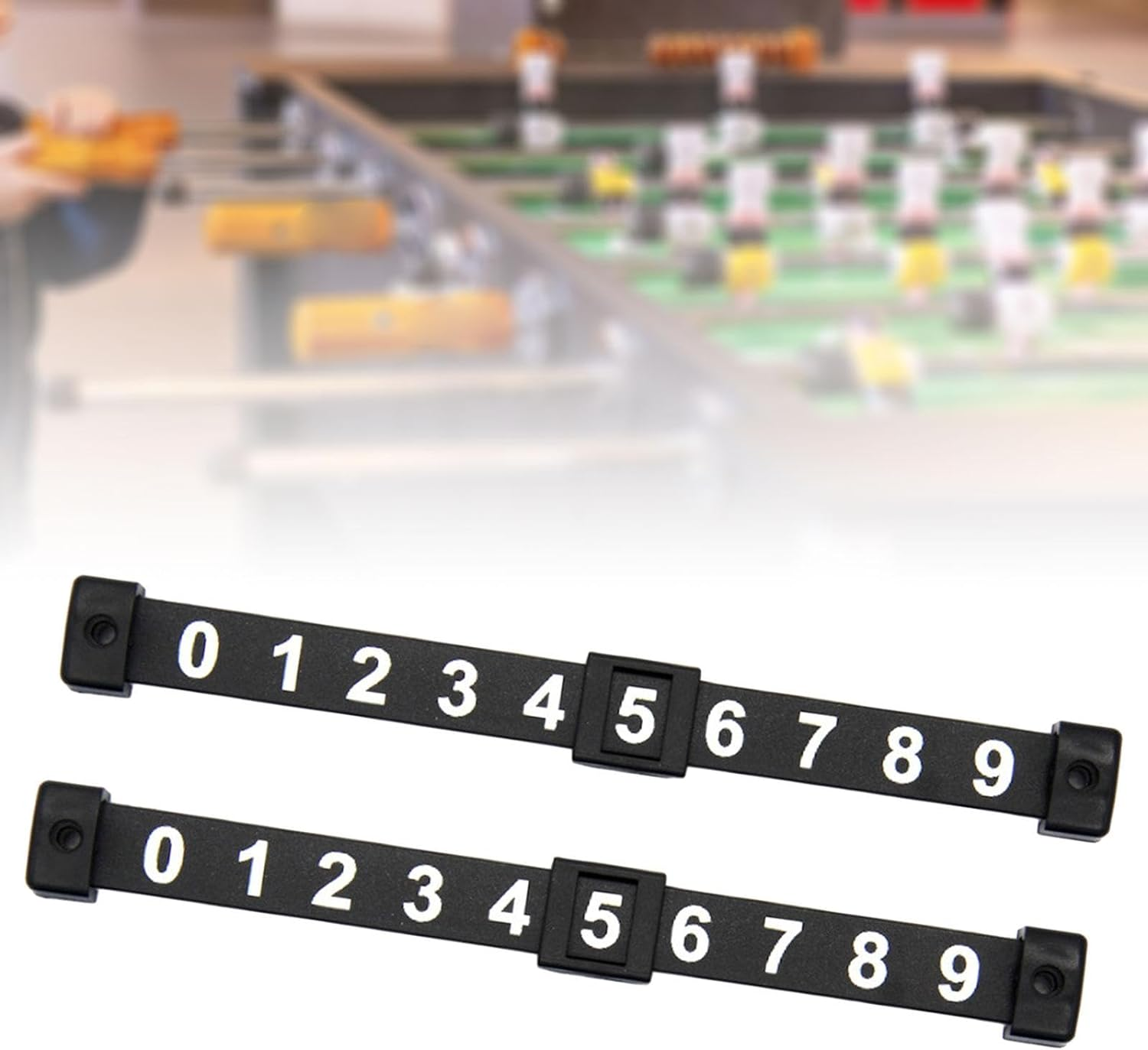 Vaveren 2PCS Football Score Counter 0 to 9 Portable Table Football Goal Counter Keeper Record Scoring Marker image number 2