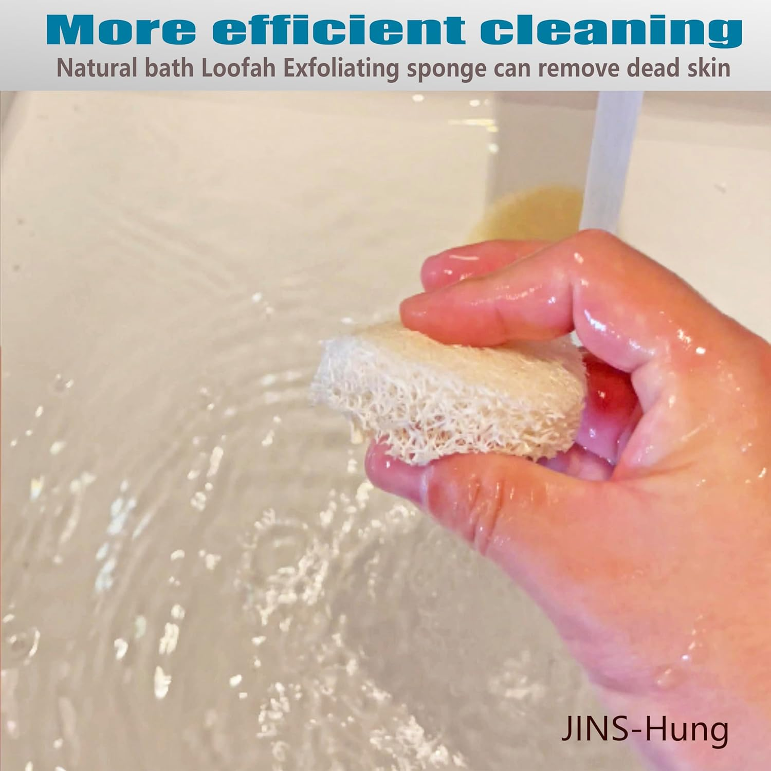 18Pack 100% Natural Exfoliating Loofah Face Pads Scrubber - Facial Brush Close Skin for Men and Women When Bath Spa and Shower image number 5