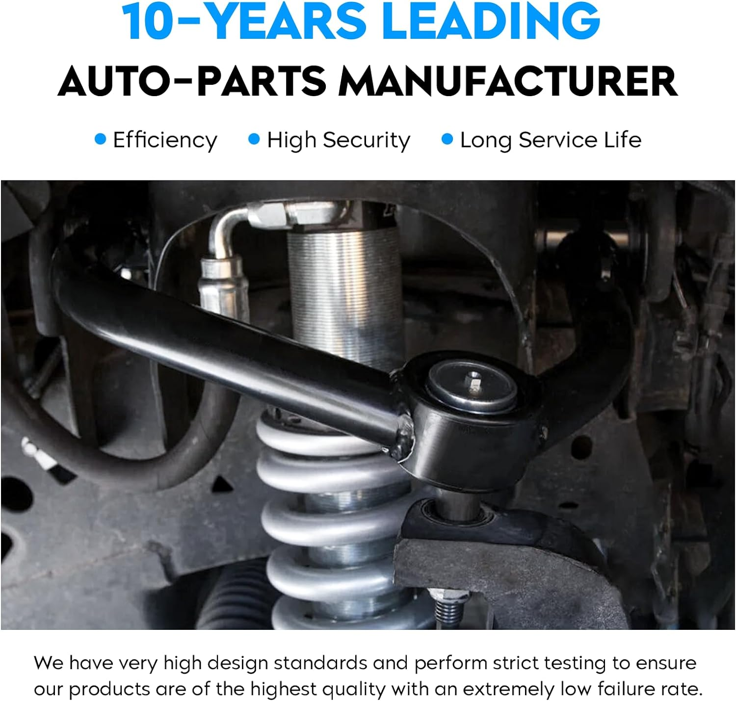 Front Upper & Lower Control Arms W/Bushing Assembly Replacement for 91-99 Jeep Cherokee 91-92 Comanche Suspension Kit K660203 K620244 4Pc Set