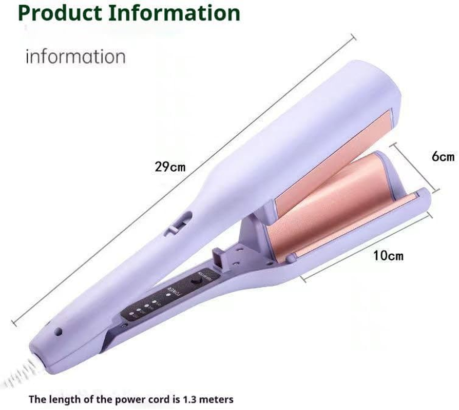 Curluxe French Curls Iron, Curluxe Create Frizz-Free French Curls Effortlessly Curling Iron, Wave Curling Iron with 15-Second Heat-Up and Adjustable Temperature for All Hair Types (Pink) image number 1