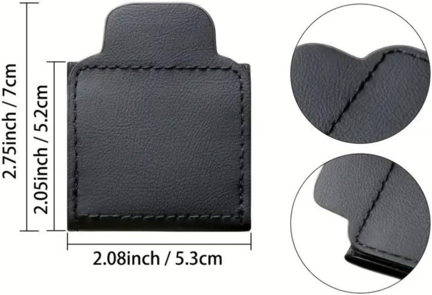 4PCS Car Seat Belt Adjuster,Leather Shoulder Strap Positioner,Protective Safety Strap Adjuster Pad for Kids Adults (Black) image number 1