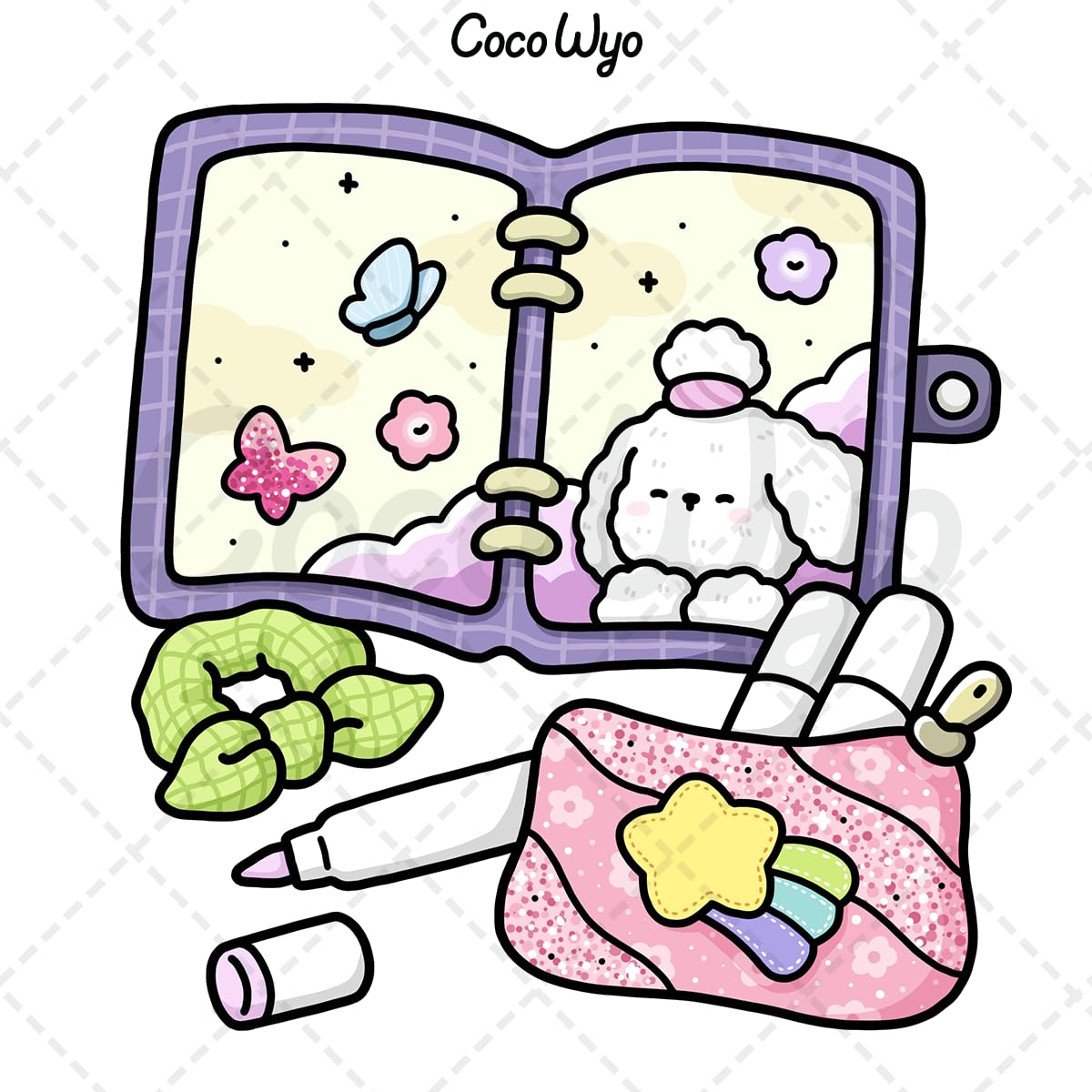 Self-Care: Relaxing Coloring Book for Girls and Adults with Cute and Easy Illustrations image number 5