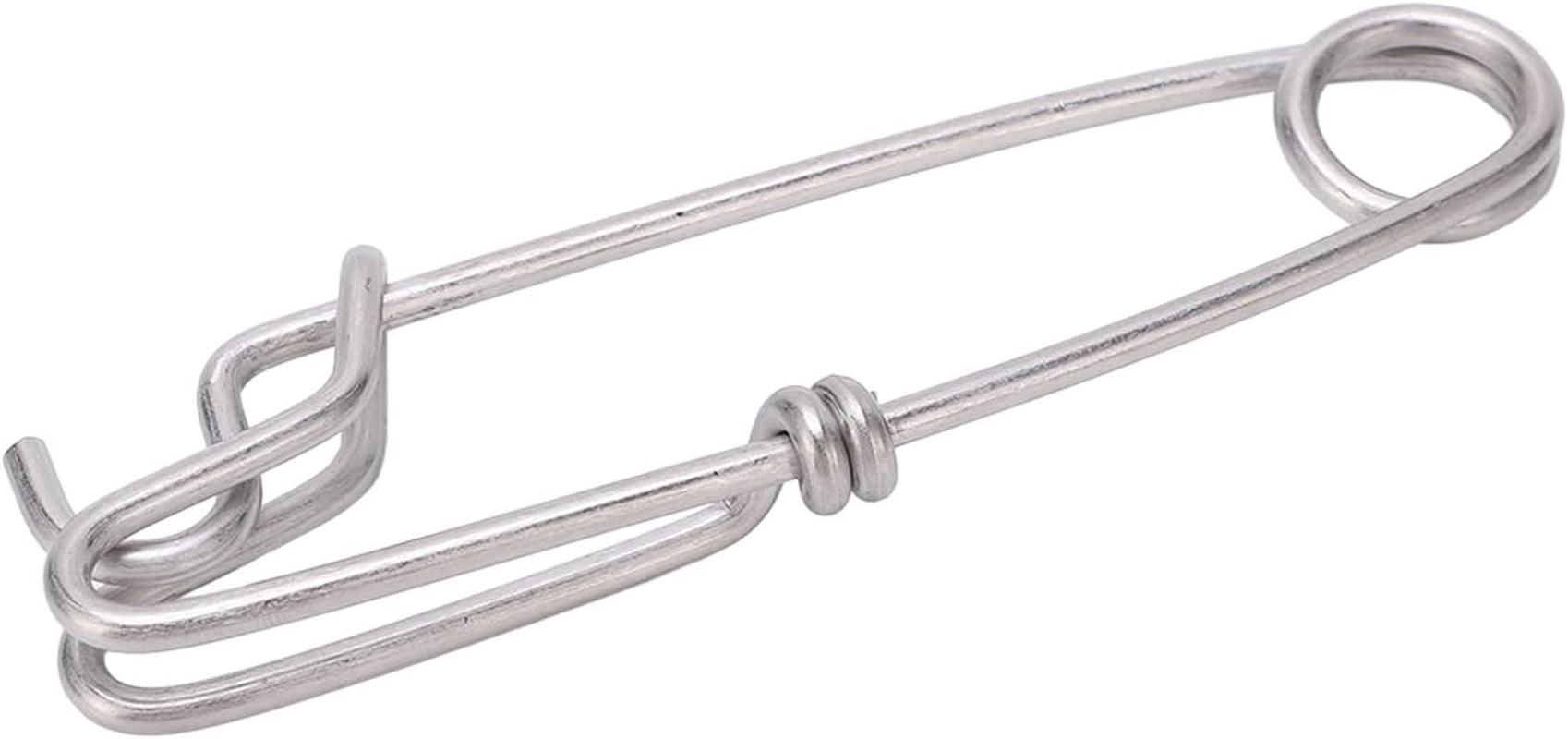 Closed Eye Fishing Clips Snap, Long Line Clips Snap Polished Lightweight for Surf Fishing 3.5 * 125MM image number 2