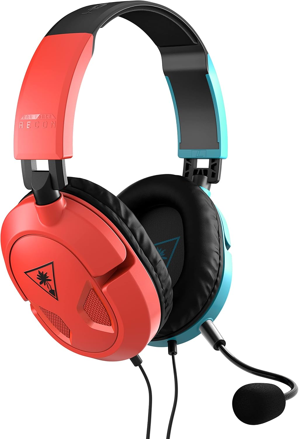 Turtle Beach Recon 50 Red/Blue Gaming Headset &ndash;Xbox Series X, Xbox Series S, Xbox One, PS5, PS4, Playstation, Mobile & PC with 3.5Mm &ndash; Removable Mic, 40Mm Speakers - Red/Blue