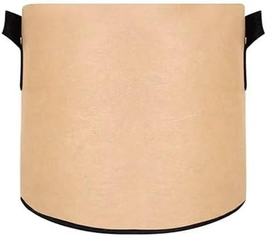 Grow Bags Felt Strong Plant Bag, for Gardening Fabric Grow Pot Vegetable Growing Planter Garden Flower Pots Garden Supplies (Color : Dark Khaki, Size : 7Gallons 35X30Cm) image number 1