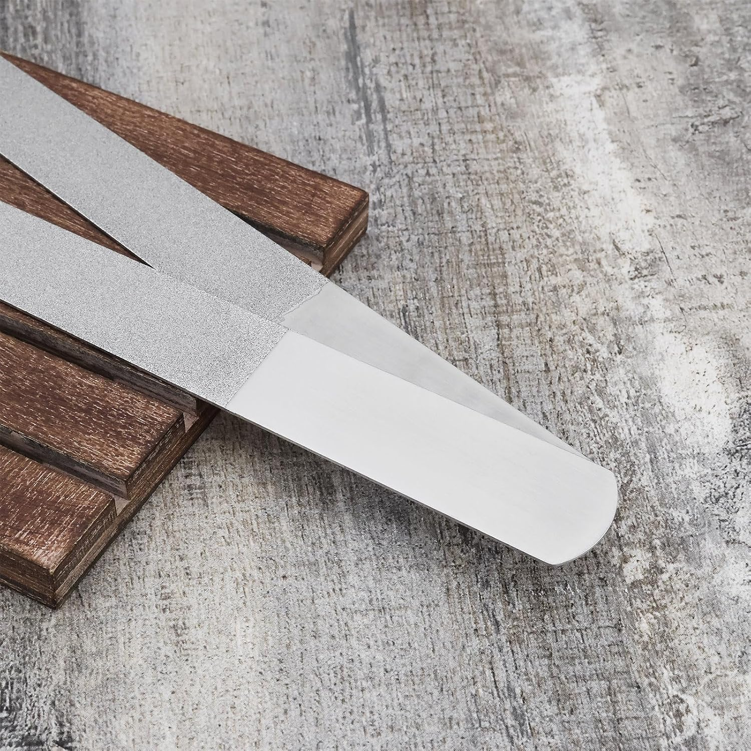 YINETTECH 3PCS Diamond Nail File Length 20Cm Stainless Steel Nail Buffer for Foot Care Manicure Pedicure for Home Personal Care Nail Salons Beauty Salons Silver