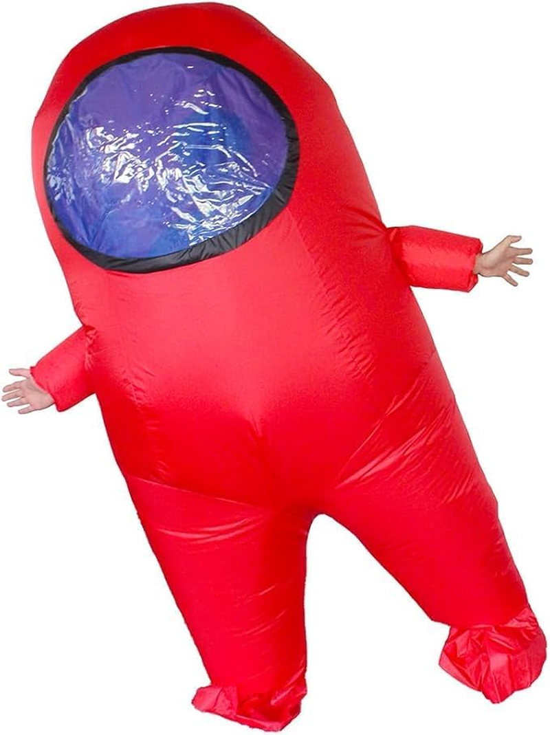 Inflatable Adult Astronaut Costume Riding on Astronaut Air Blow up Funny Fancy Dress Party Halloween Costume for Adult image number 5