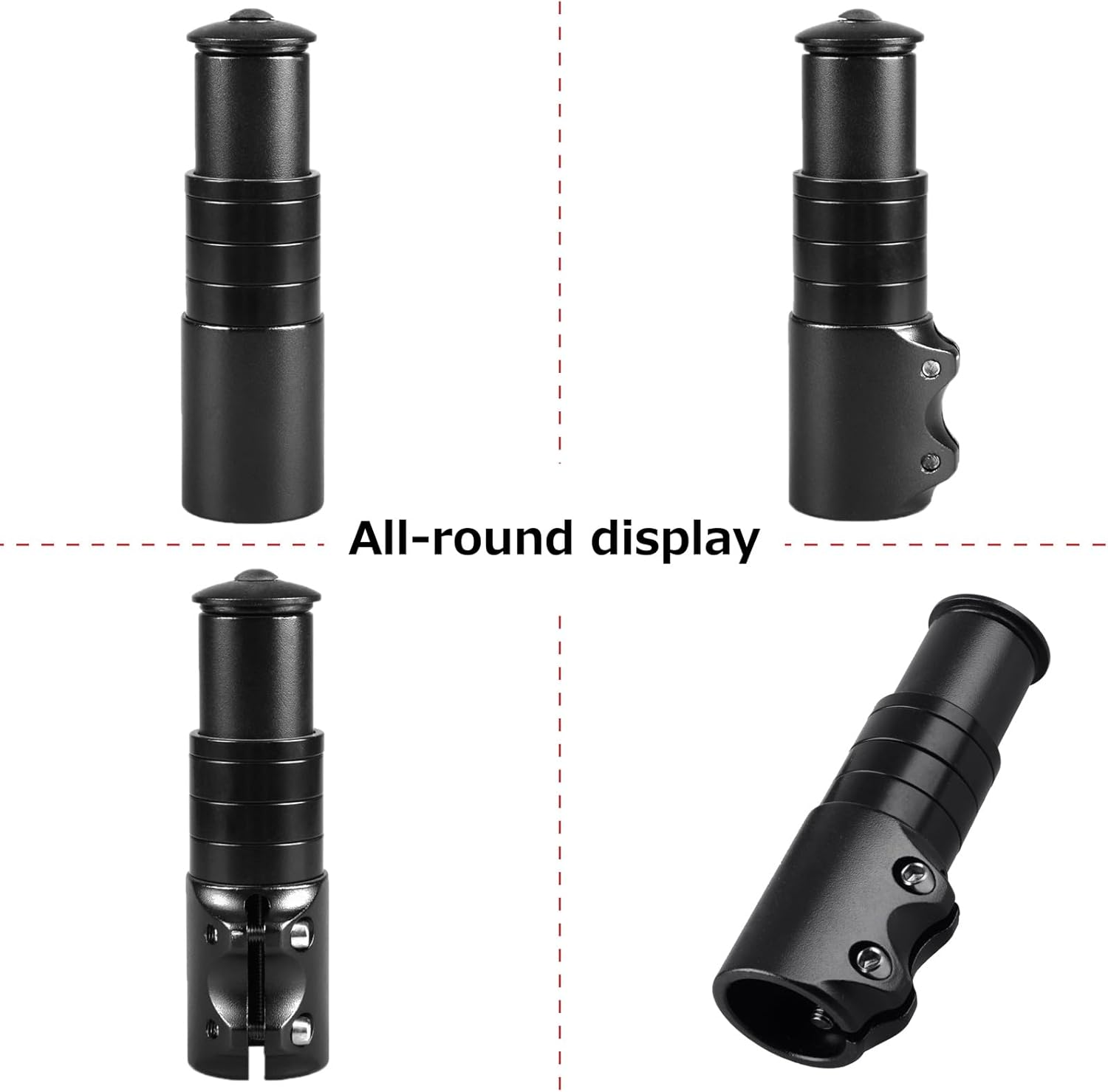 Azarxis Bike Bicycle Fork Stem Extender Bicycle Handlebar Riser Adaptor Extension MTB Aluminium Alloy Head up Adapter image number 4