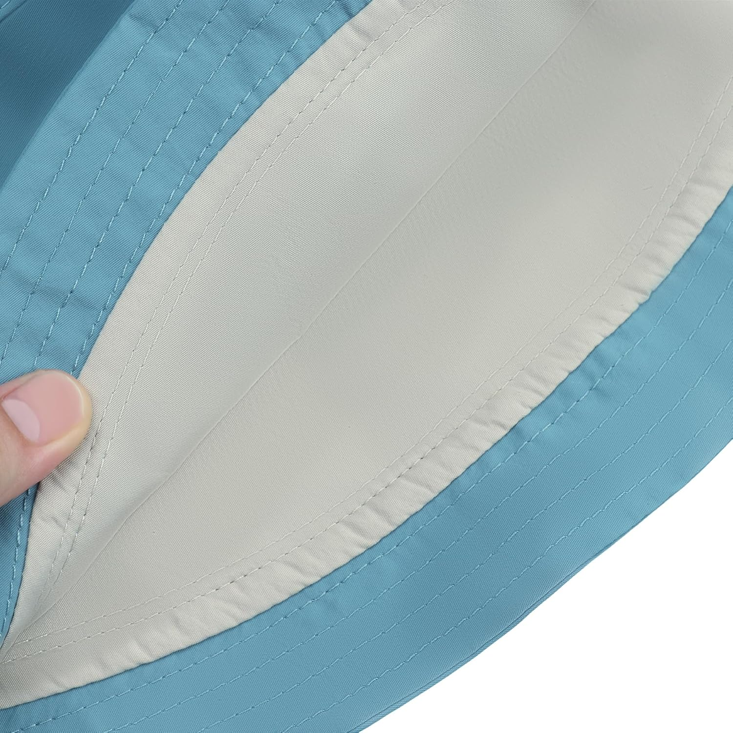 RARITYUS Women&rsquo;S Reversible Large Sun Hats 6.7&rsquo;&rsquo; Extra Wide Bucket Hat UPF50+ Sun Protection Summer Beach Hats - Blue image number 6