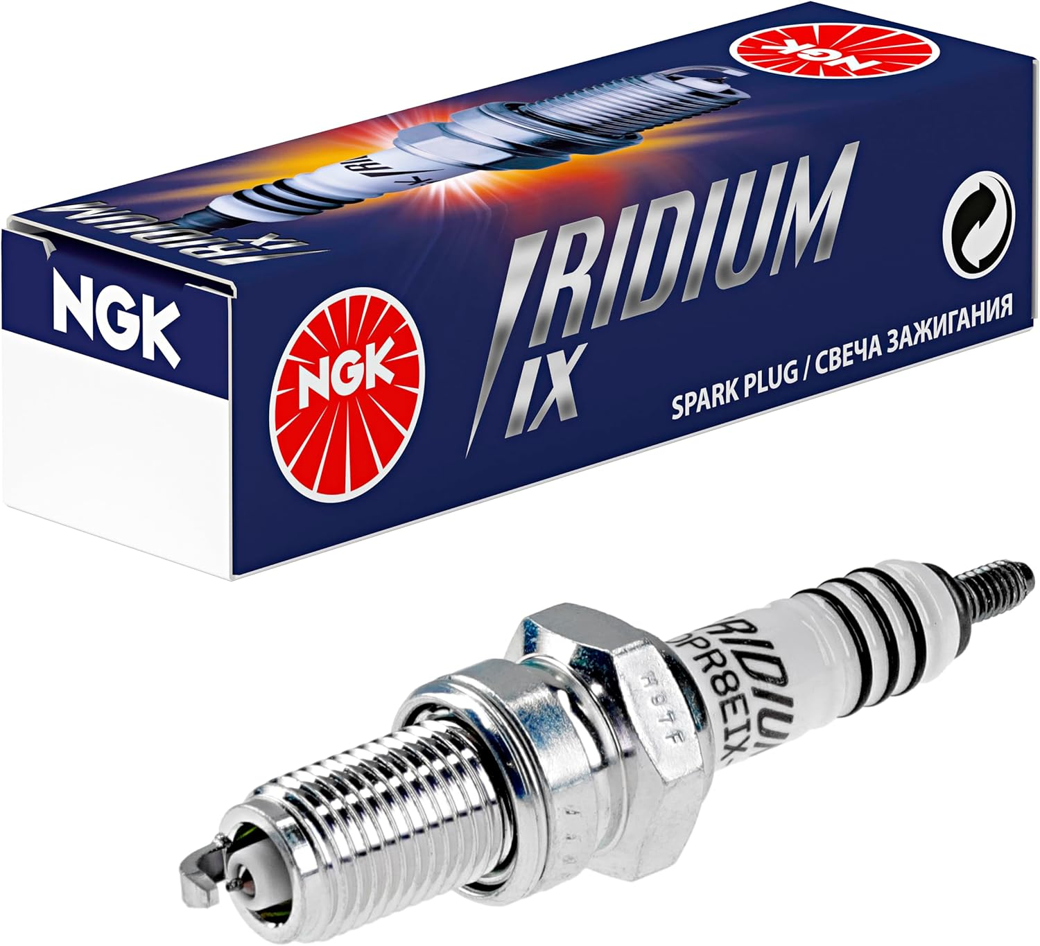 NGK (2202) DPR8EIX-9 Iridium IX Spark Plug image number 2