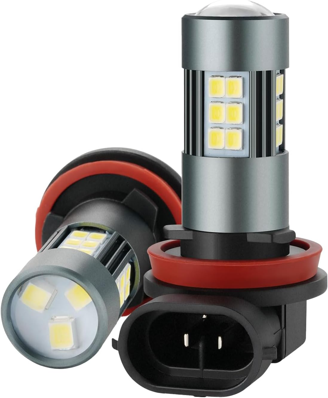 MAEZOE 2PCS H11/H8 White LED Fog Light Bulbs, Super Bright Plug-And-Play Car Lights for Night Driving & All Weather, Waterproof Headlight Upgrade for SUV, Sedan, 4WD image number 1