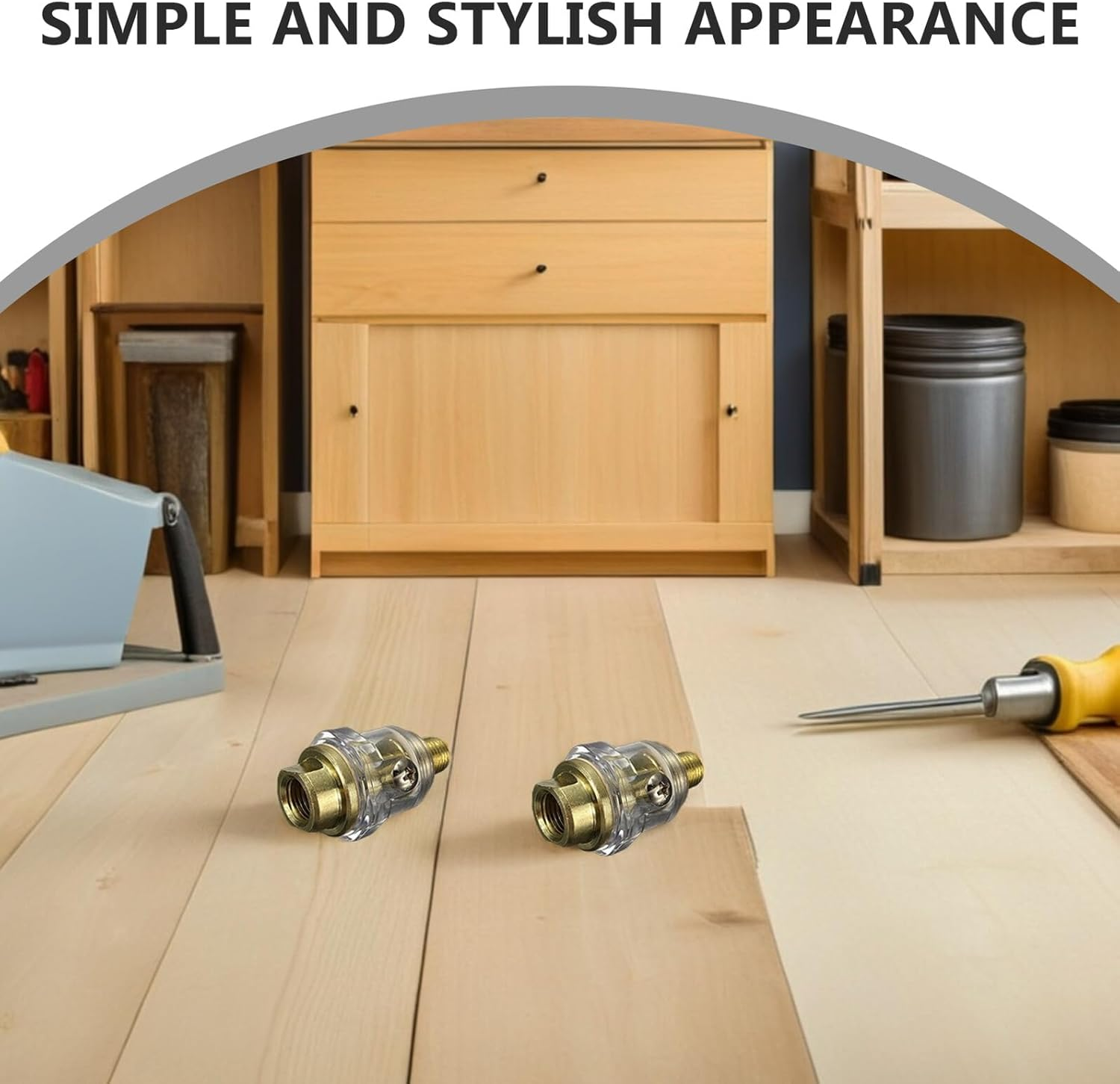 Levemolo 2Pcs Mini Oiler 1/4 Inch Inline Lubricator for Air Compressor Aluminum Pneumatic Tool Accessory Automatic Lubrication Rust Prevention Smoother Operation image number 1