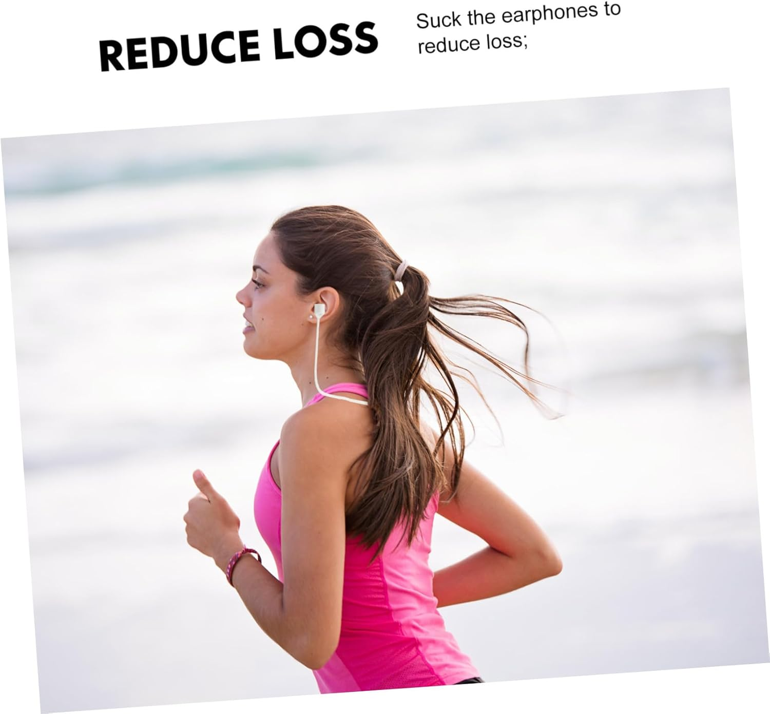 IWOWHERO 4Pcs Magnetic Anti-Lost Wireless Headset Lanyard Lightweight Silicone Earpiece Rope for Portable Neck Strap for Secure Carry and Easy Operation image number 5