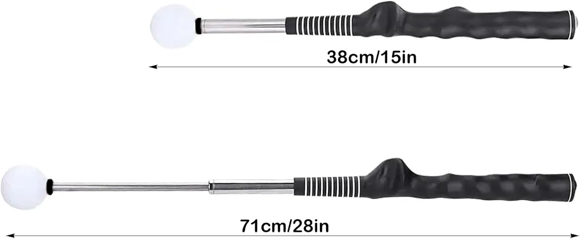 Retractable Golf Swing Trainer Aid, Golf Grip Trainer & Golf Swing Trainer for Warm-Up, Right-Handed Golf Club for Indoor Practice for Men and Women for Indoor&Outdoor image number 3