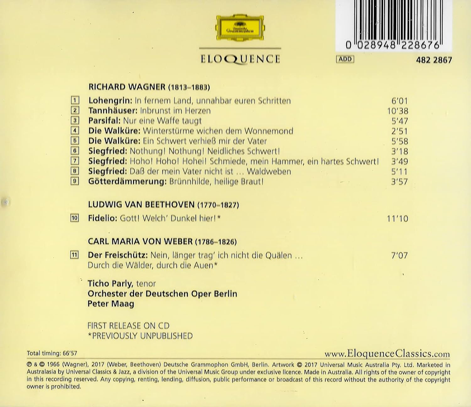 TICHO PARLY SINGS WAGNER - TICHO PARLY image number 1