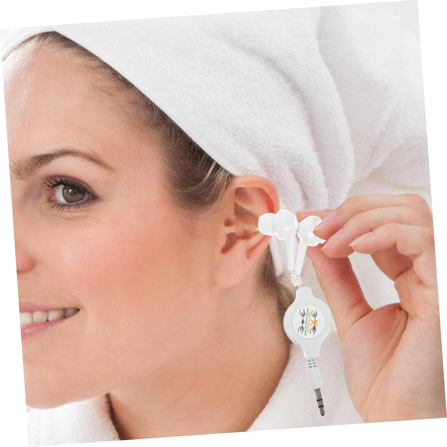 DOITOOL Ear Headphones Double Pull Retractable Lightweight Design for Easy Storage Comfortable Fit with Cushions for Travel and Daily image number 1