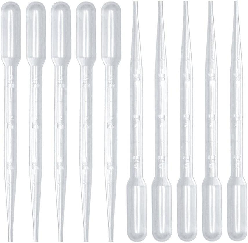 Ickysticky Pipettes 20-Piece Set, 3 Ml Capacity, Liquid Dropper Pasteur Pipettes for Cupcakes, Strawberry, Chocolates,Whiskey,Alcohol,Syrups,Sodas, Paint, Chemicals. image number 1