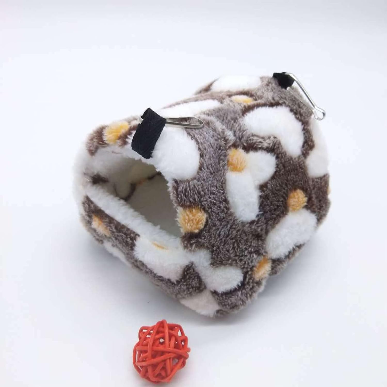 DKDDSSS 2 Pieces Small Animal Hammock, Double Layer Hammock Guinea Pigs Small Animals Bed Cave Cage Hammock Set Accessories, Guinea Pig Rat Chinchillas Totoro Hamster Ferret Mice Rodent image number 5