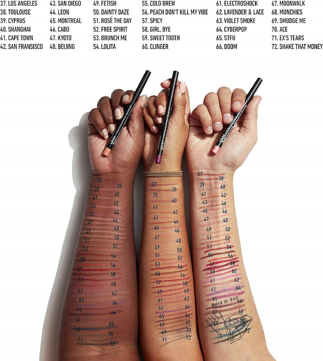 NYX PROFESSIONAL MAKEUP Suede Matte Lip Liner, Vegan Formula - Cape Town (Nude Sand) image number 6