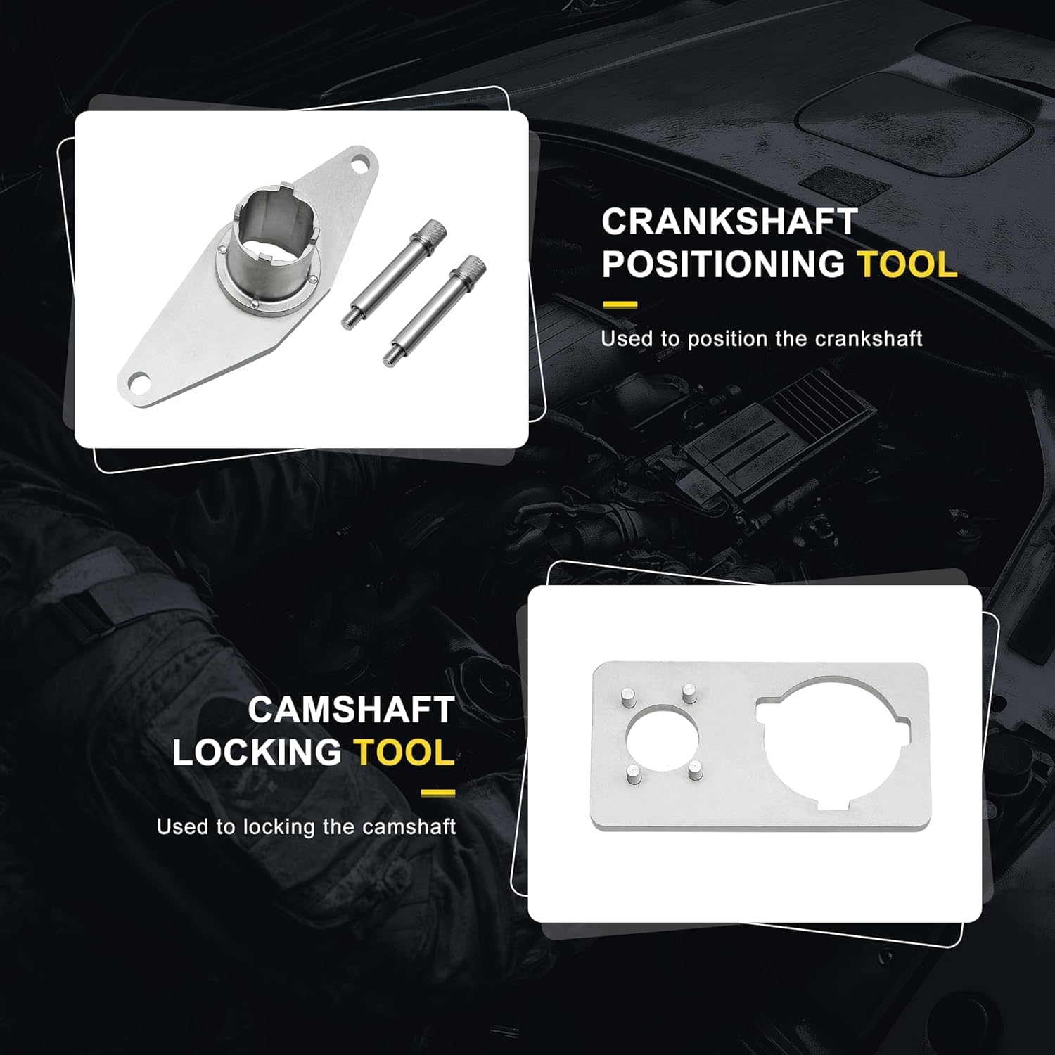 Engine Camshaft Timing Lock Tool Kit for Land Rover Jaguar 2.0T Diesel Replaces 303-1625, 303-1627, 303-1630, 303-1631 image number 2