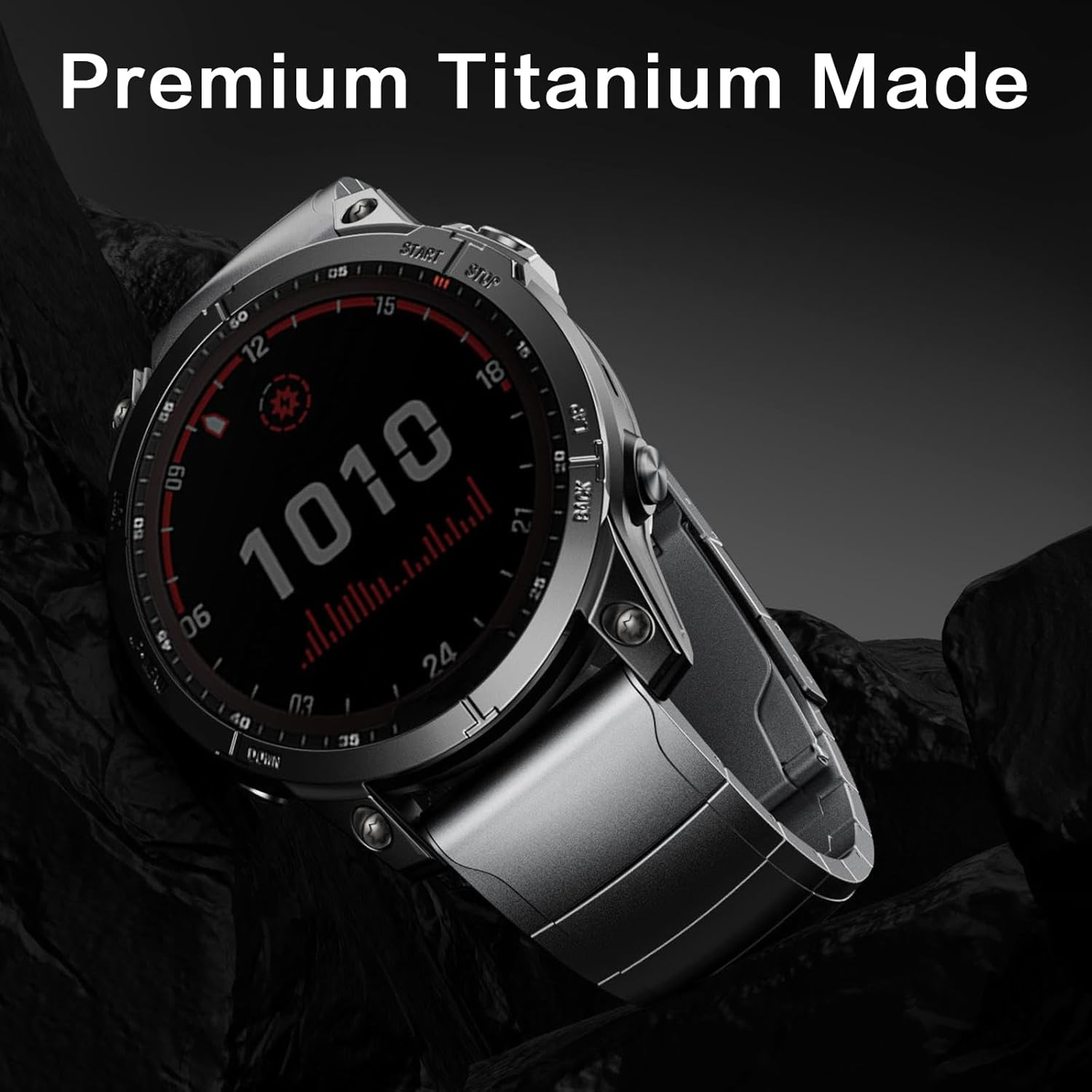 Synsing 26Mm Titanium Metal Quick Release Watchband Compatible for Fenix 8 51Mm/Enduro 3 51Mm/Fenix 6X Pro/7X Pro/5X Plus,22Mm Band for Garmin Fenix 8 47Mm/E 47Mm/Fenix 6 Pro/7/5 Plus/Forerunner 965 image number 3