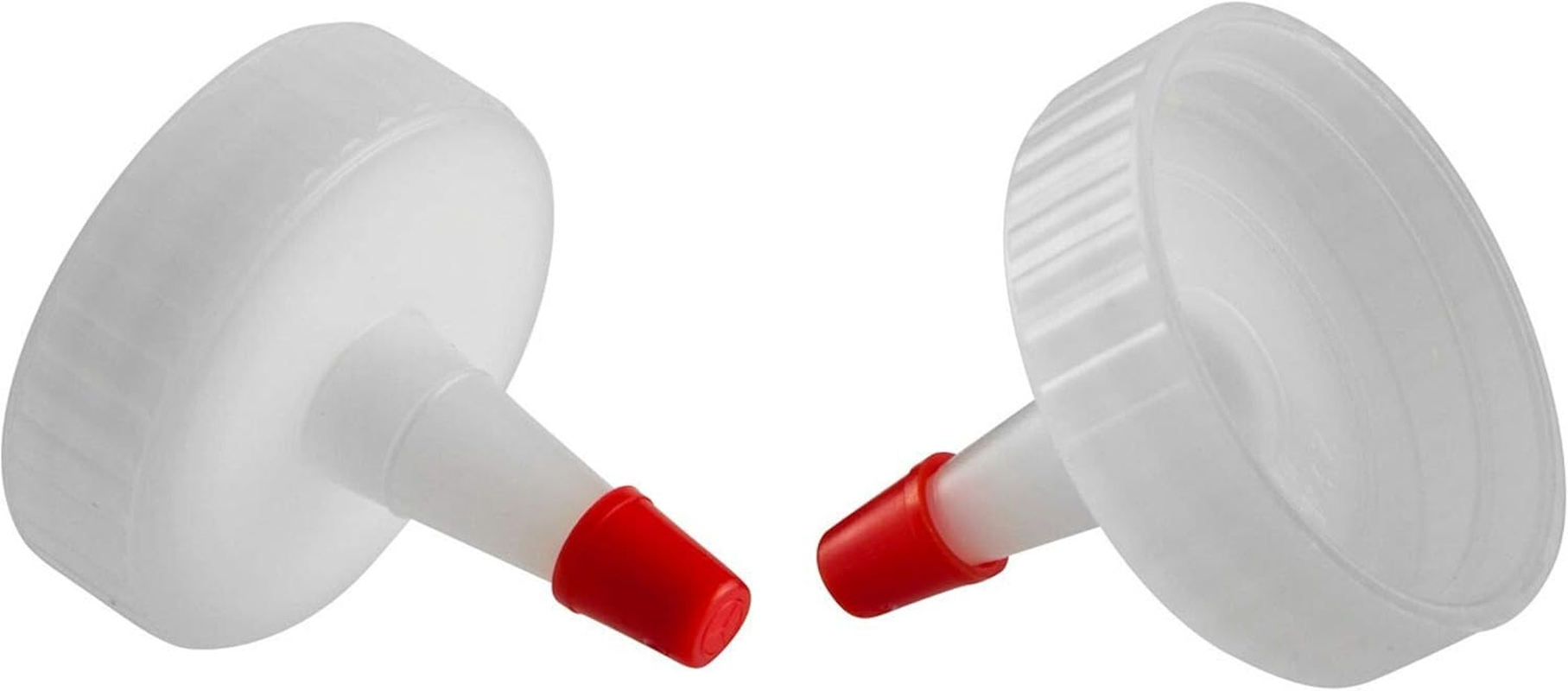 Kelkaa Caps 38/400 Natural Red Tip Yorker Caps with .030 Orifice Hole, Dispensing Caps, Replacement Caps for Squeeze Bottles, Neck Diameter 38Mm, Thread Type 400 (Pack of 12) image number 4