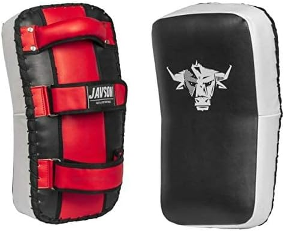 Thai Shield Synthetic Leather 1 Unit Curved Shape Kick Training Pad, MMA Muay Thai Pad, Kickboxing Thai Pad for Boxing, Muay Thai, MMA, Kickboxing and Martial Arts Equipment by Javson image number 2