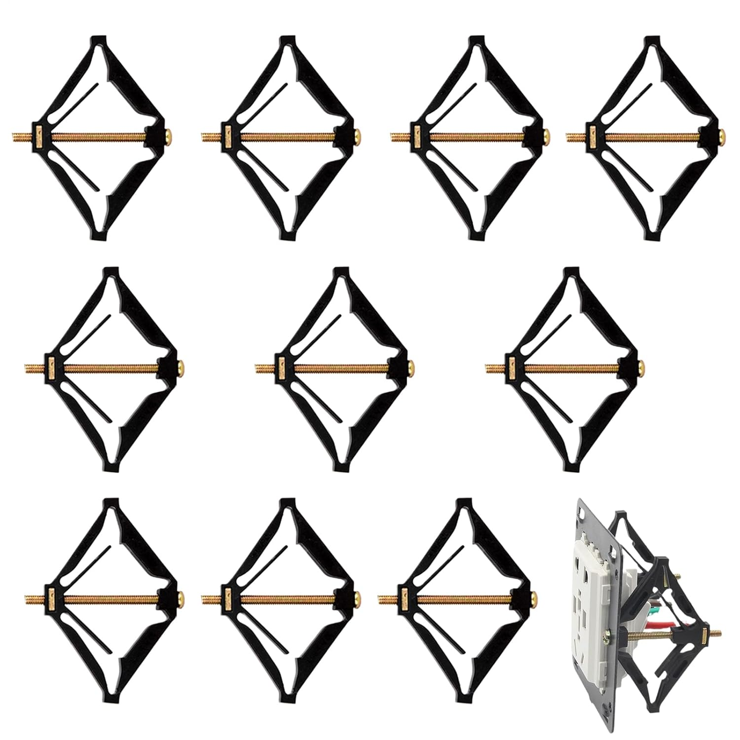 Wall Mounted Box Part Repair, Wall Mounted Repair for Electrical Box | Multi-Purpose Electrician Supplies, Cassette Fixing Aid for Apartment Dormitory School image number 6