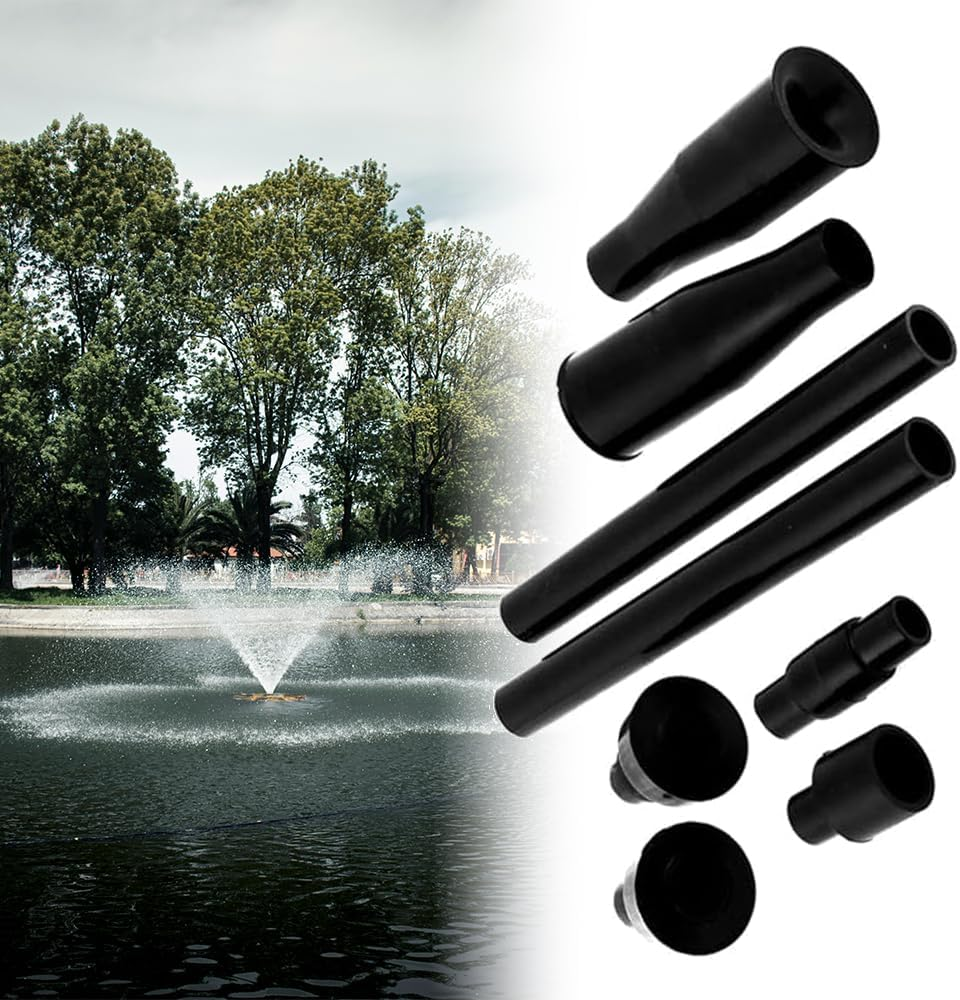 8 Pcs Water Fountain Nozzle, Fountain Nozzle Kit, Water Fountain Pump Nozzle Set for Garden, Ponds, Tabletop Fish Ponds image number 3