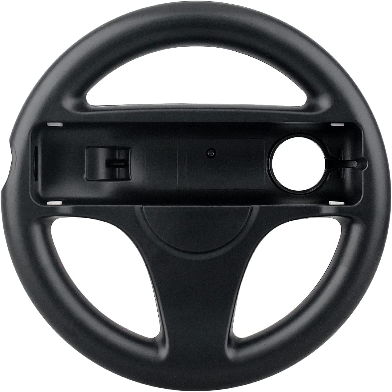 OSTENT Mario Kart Racing Games Steering Wheel Compatible for Nintendo Wii Remote Controller Color White