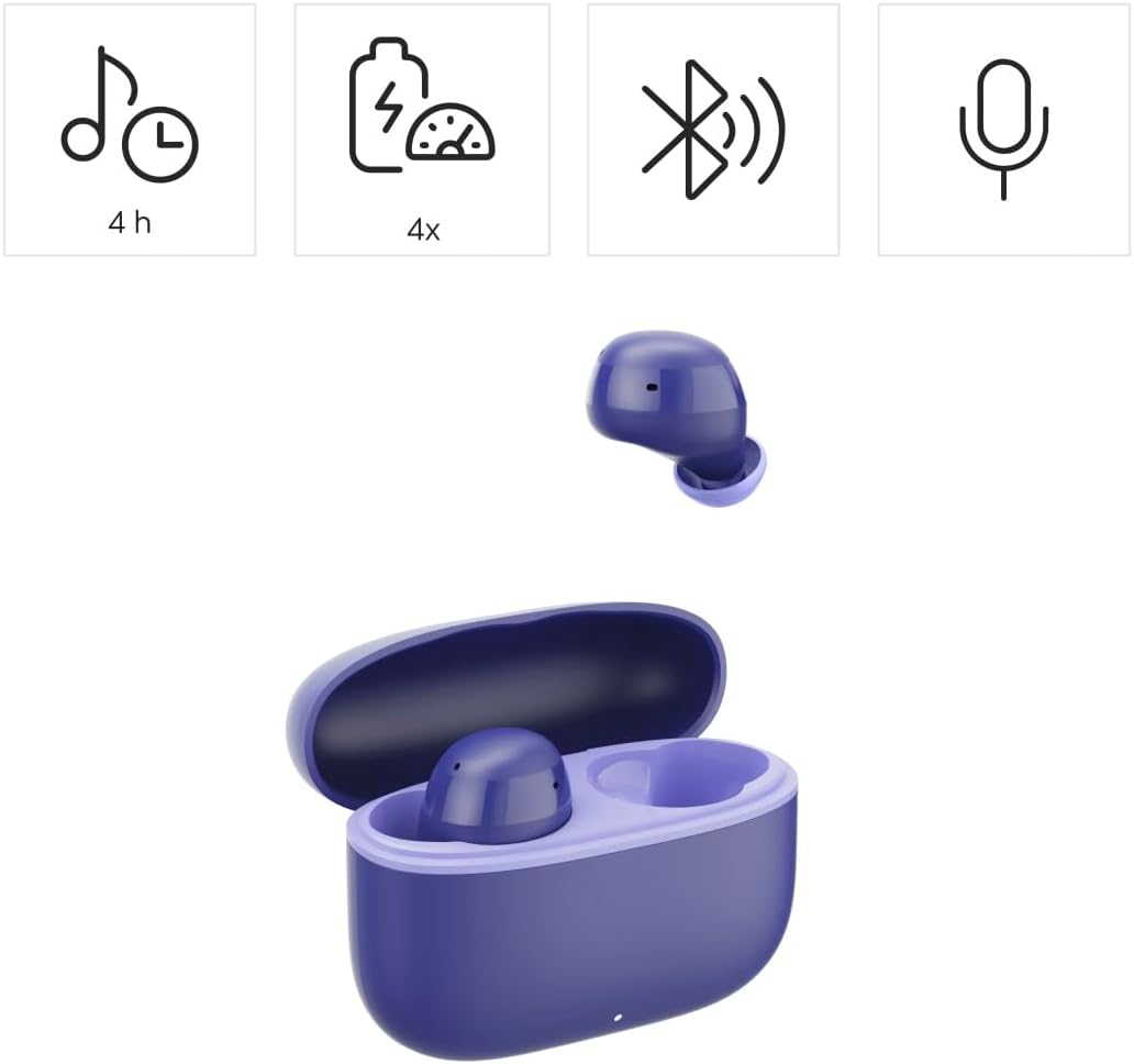 Hama, Freedom Buddy II Bluetooth Headphones, TWS, Earbuds, Voice Control, BL image number 2