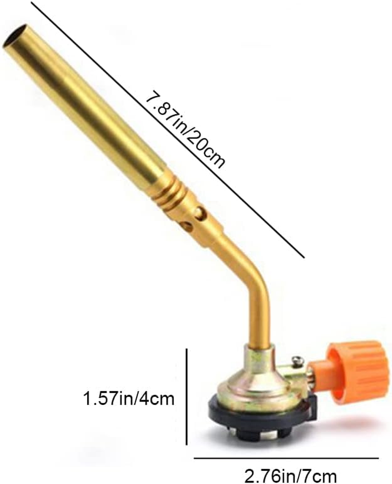 Gas Lighter Kitchen Blow Torch Cooks Blow Lighter Stainless Steel Blow Torch ，For Creme Brulee, Baking, BBQ image number 5