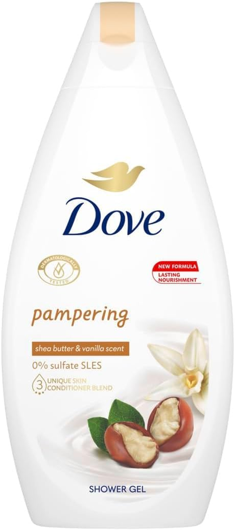 Dove Purely Pampering Shea Butter Caring Cream Bath 500Ml