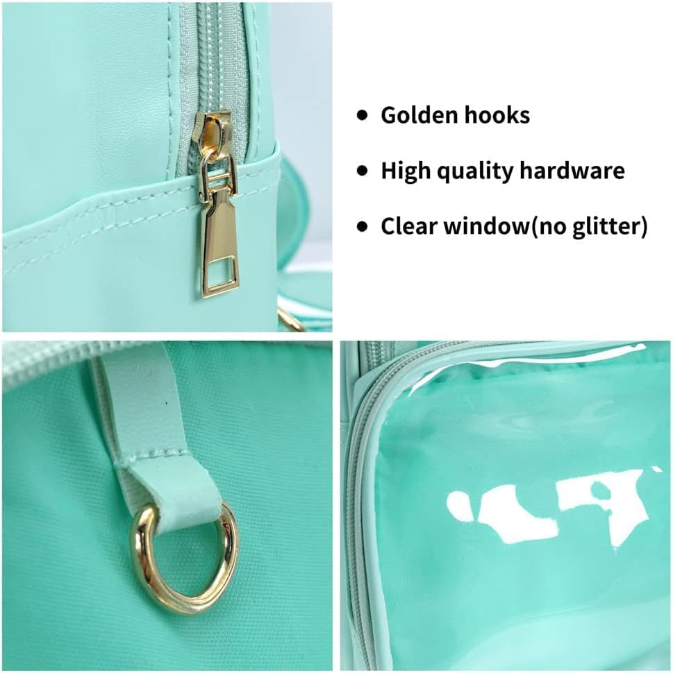 Ita Bag Clear Backpack Transparent Window Candy PU Leather Backpack Kawaii Pins for Anime Lolita Bag DIY Cosplay image number 3