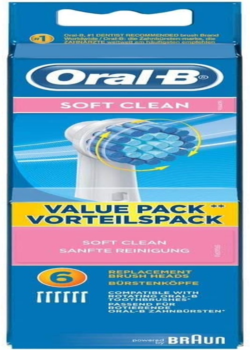 Oral-B Toothbrush Heads Sensitive, 6 Pieces