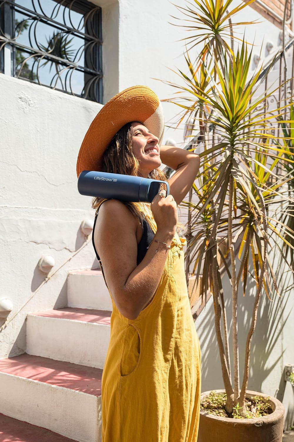 Lifestraw Go Series 2.0 Stainless Steel Water Bottle with Filter, Aegean Sea, 500 Ml Capacity image number 4