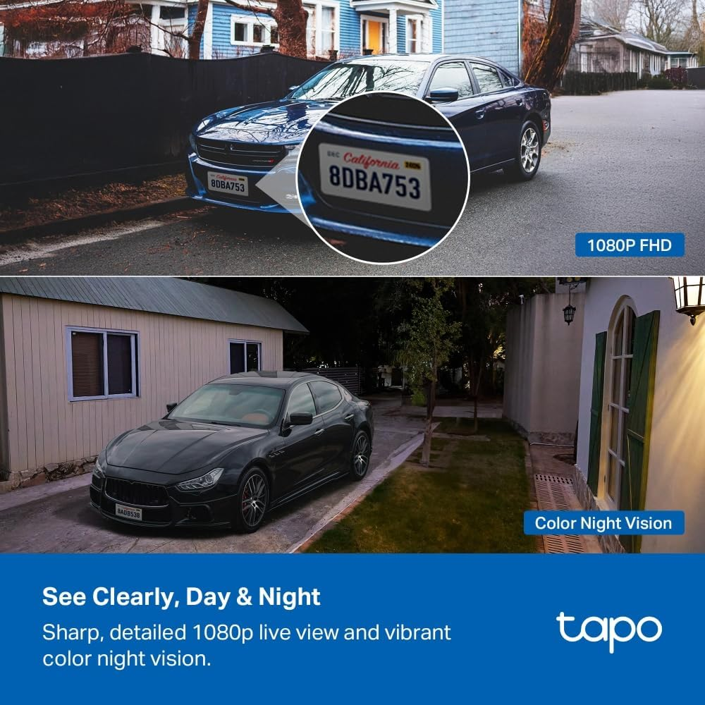 Tapo Tp-Link Smart Home Solar-Powered Indoor/Outdoor Security Camera, Wireless, 2MP, IP65, Colour Night Vision, Free Smart AI Detection, Notification, No Hub Required, Microsd Card Slot (Tapo C400) image number 5